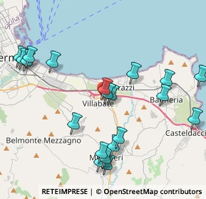 Mappa Via Enrico D'Orleans, 90039 Villabate PA, Italia (5.0855)