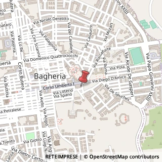 Mappa Via Mangione, 19, 90011 Bagheria, Palermo (Sicilia)