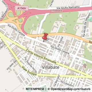 Mappa Via Giulio Cesare, 90039 Villabate PA, Italia, 90039 Villabate, Palermo (Sicilia)