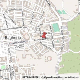 Mappa Via Mario Rapisardi, 7, 90011 Bagheria, Palermo (Sicilia)