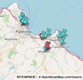 Mappa Via Puglisi Brigadiere, 90039 Villabate PA, Italia (7.65)