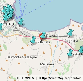 Mappa Via Puglisi Brigadiere, 90039 Villabate PA, Italia (7.5825)