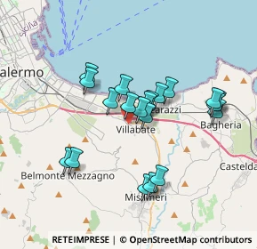 Mappa Via Puglisi Brigadiere, 90039 Villabate PA, Italia (3.4165)