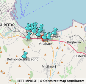 Mappa Via Puglisi Brigadiere, 90039 Villabate PA, Italia (2.50182)