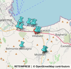 Mappa Via Puglisi Brigadiere, 90039 Villabate PA, Italia (3.41917)