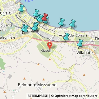 Mappa Via Matthias Stomer, 90124 Ciaculli PA, Italia (2.71571)