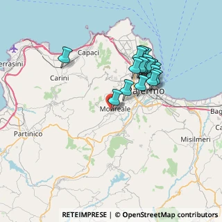 Mappa Salita Garibaldi, 90046 Monreale PA, Italia (7.27)