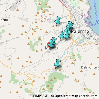 Mappa Salita Garibaldi, 90046 Monreale PA, Italia (3.05714)