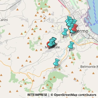Mappa Via Taormina, 90046 Monreale PA, Italia (3.58625)