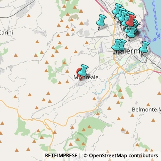 Mappa Salita Garibaldi, 90046 Monreale PA, Italia (7.2035)