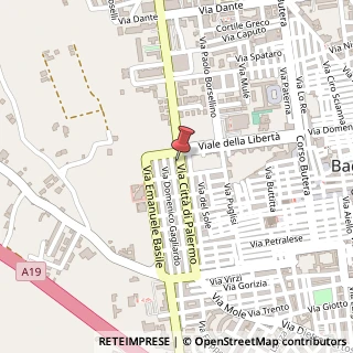 Mappa Via Città di Palermo, 149, 90011 Bagheria, Palermo (Sicilia)