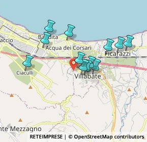 Mappa Via Sandro Pertini, 90039 Villabate PA, Italia (1.77)