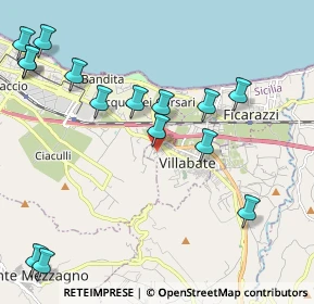 Mappa Via Sandro Pertini, 90039 Villabate PA, Italia (2.81533)