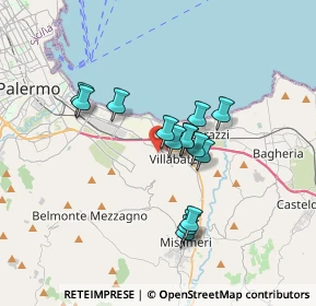 Mappa Via Sandro Pertini, 90039 Villabate PA, Italia (3.005)