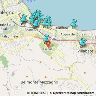 Mappa 90124 Ciaculli PA, Italia (2.66889)