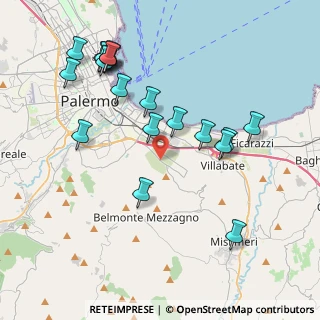 Mappa 90124 Ciaculli PA, Italia (4.84316)