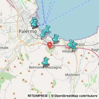 Mappa 90124 Ciaculli PA, Italia (3.705)