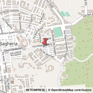 Mappa Via Mario Rapisardi, 4, 90011 Bagheria, Palermo (Sicilia)