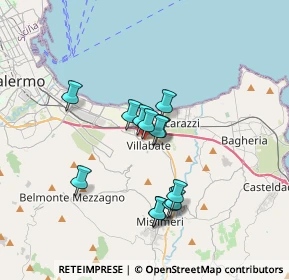 Mappa Via Torquato Tasso, 90039 Villabate PA, Italia (3.09538)