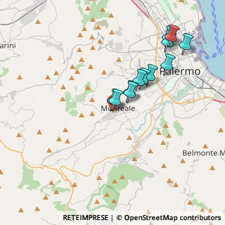 Mappa Via Agrigento, 90046 Monreale PA, Italia (3.905)