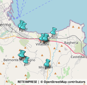 Mappa Via Giovanni Militello, 90039 Villabate PA, Italia (3.77357)