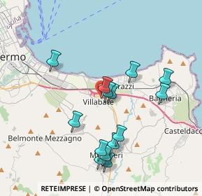 Mappa Via Giovanni Militello, 90039 Villabate PA, Italia (4.06857)