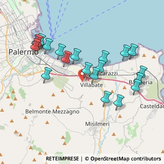 Mappa Via Guglielmini, 90121 Palermo PA, Italia (4.571)