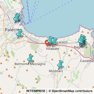 Mappa Via Guglielmini, 90121 Palermo PA, Italia (5.735)