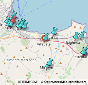 Mappa 90039 Villabate PA, Italia (5.9855)