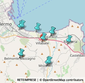 Mappa 90039 Villabate PA, Italia (3.97727)