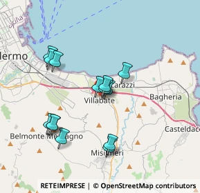 Mappa 90039 Villabate PA, Italia (3.72143)