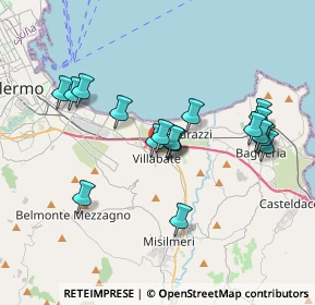 Mappa 90039 Villabate PA, Italia (3.70611)