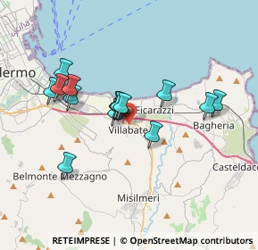 Mappa 90039 Villabate PA, Italia (3.40667)