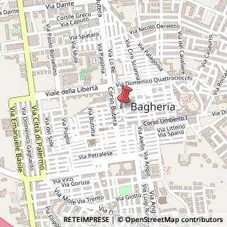 Mappa Via Lo Re', 3, 90011 Bagheria, Palermo (Sicilia)