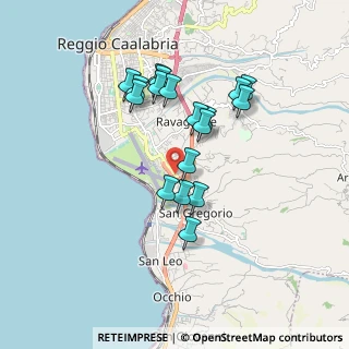 Mappa Via Ravagnese Super, 89131 Reggio di Calabria RC, Italia (1.73167)