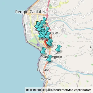 Mappa Via Ravagnese Super, 89131 Reggio di Calabria RC, Italia (1.2245)