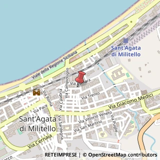Mappa Via Massaua, 2, 98076 Sant'Agata di Militello, Messina (Sicilia)