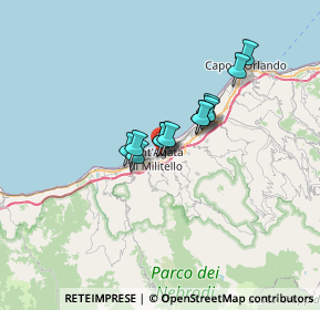Mappa Via Domenico Cimarosa, 98076 Sant'Agata di Militello ME, Italia (4.57167)