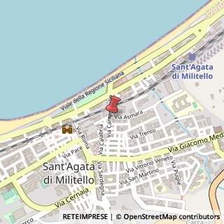 Mappa Via Campidoglio, 5, 98076 Sant'Agata di Militello, Messina (Sicilia)