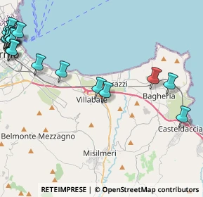 Mappa Via Francesco Cilea, 90039 Villabate PA, Italia (7.2955)