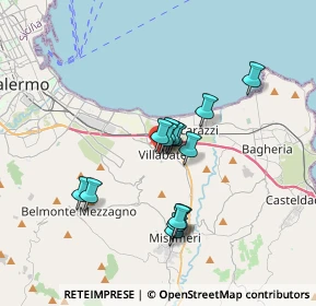 Mappa Via Tenente Ferrito, 90039 Villabate PA, Italia (3.02286)