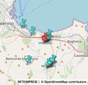 Mappa Via Tenente Ferrito, 90039 Villabate PA, Italia (3.10308)