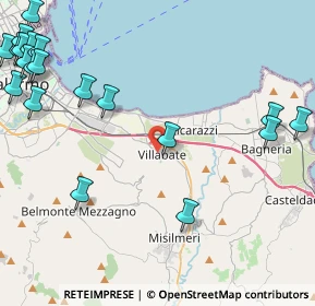 Mappa Via Tenente Ferrito, 90039 Villabate PA, Italia (7.154)