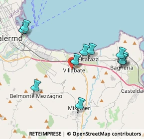 Mappa Via Tenente Ferrito, 90039 Villabate PA, Italia (4.80273)