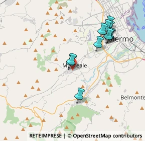 Mappa Piazzale Florio, 90046 Monreale PA, Italia (4.23182)