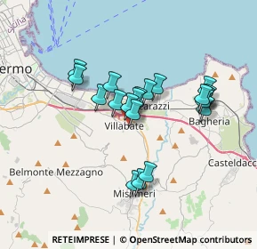Mappa Via Antonello da Messina, 90039 Villabate PA, Italia (3.2185)