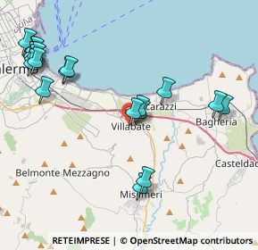 Mappa Via Municipio, 90039 Villabate PA, Italia (5.566)