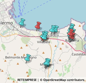 Mappa Via Municipio, 90039 Villabate PA, Italia (4.2105)