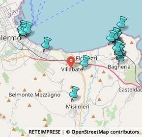 Mappa Via Municipio, 90039 Villabate PA, Italia (5.81737)
