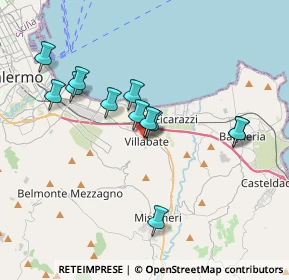 Mappa Via Municipio, 90039 Villabate PA, Italia (3.805)